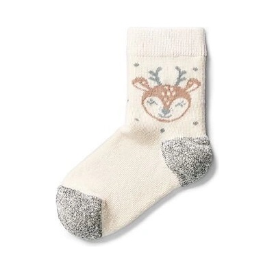 Vlnka Dětské ponožky s Merino vlnou se sobem přírodní – Hledejceny.cz