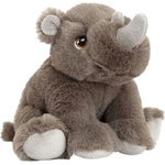 Keel Toys Плюшена играчка Keel Toys Keeleco - Носорог, 18 cm (SE6567) - ozone