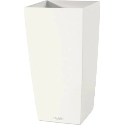 Lechuza Cubico Color Samozavlažovací kvetináč plastový 22x22x41 cm biely