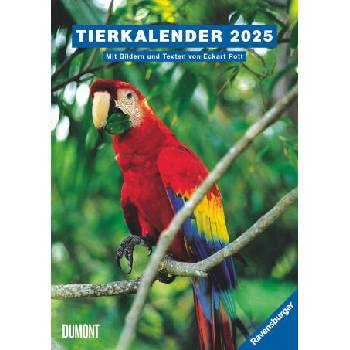 Ravensburger Tierkalender - Wochenkalender 2025 - Tier-Kalender mit 53 Blatt - Format 21, 0 x 29, 7 cm - Spiralbindung