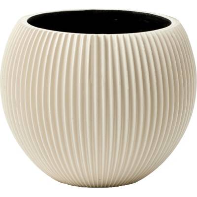 Capi Kvetináč Nature Groove special vase ball béžový 13x10 cm