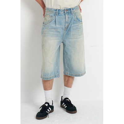 The Ragged Priest Къси панталони The Ragged Priest Men's Anchor Short Denim Shorts - Light Blue