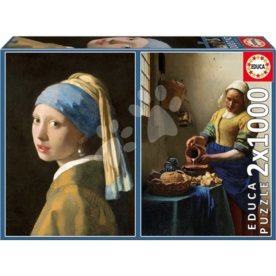 Educa Vermeer 2x1000 dielov a Fix lepidlo