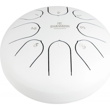 Shamann 6" 8 Notes C5 Major White Tongue Drum