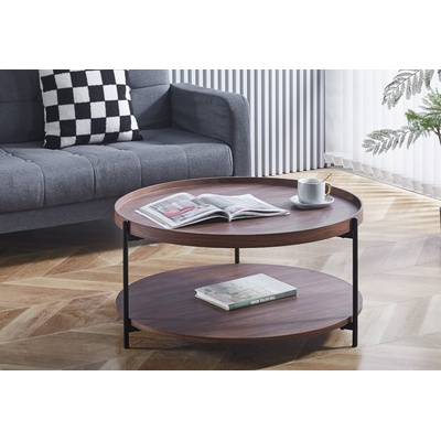 ЕВРОМАР Холна маса adriana тъмен орех / черно