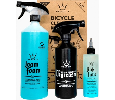 PEATYS PEATY'S GIFT PACK WASH DEGREASE LUBRICATE DRY PGP-CDD-4