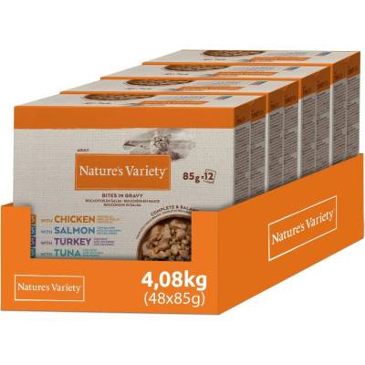Natures Variety Bites v omáčke 48 x mix 4 druhy 85 g