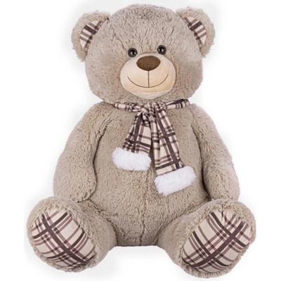 Mikro Plush Friends плюшено мече 65см седящо с шал