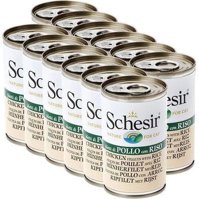Schesir cat kura s ryžou v želé 12 x 140 g