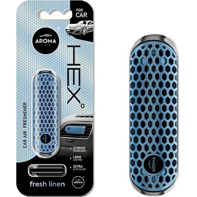Aroma Car POLYMER HEX FRESH LINEN
