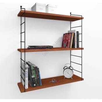 Image 1 of ASIR GROUP Етажерка ARMONI 85x72 cм кафява/черна (AS0811)