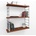 ASIR GROUP Етажерка ARMONI 85x72 cм кафява/черна (AS0811)