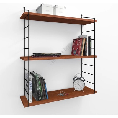 ASIR GROUP Етажерка ARMONI 85x72 cм кафява/черна (AS0811)