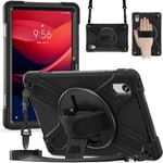 Lenovo Удароустойчив калъф със стойка за Lenovo Tab K11 Gen 2 / Lenovo Idea Tab - 360° ротация, ремък за ръка и протектор, 5 цвята