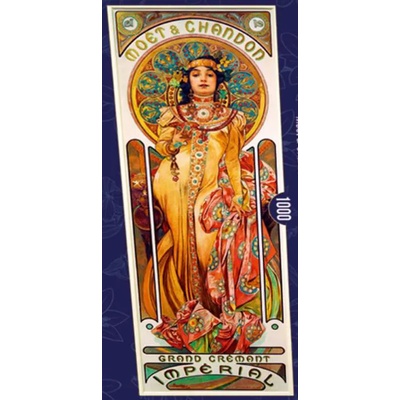 Bluebird Puzzle - Puzzle Mucha - Moët and Chandon-Grand Crémant Imperial Panorama - 1 000 piese