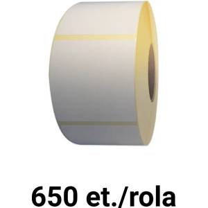 ZINTA Самозалепващи термоетикети 58х60 , 650 ет. /ролка , бели (58x60x650-th)