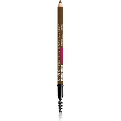 NYX Professional Makeup Powder Louder молив за вежди с четка цвят Soft Brown
