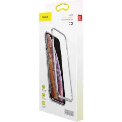 Baseus Калъф Baseus за iPhone Xs, метална рамка, сребриста (WIAPIPH58-CS0S)