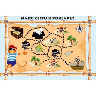 Hra mapa pirát