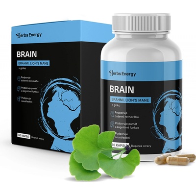 Herbs Energy BRAIN Brahmi, Lion´s Mane + Ginkgo 30 dávek