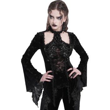 Devil fashion Дамска тениска с дълъг ръкав (блуза) DEVIL FASHION - EVA LADY - Black - ETT04101