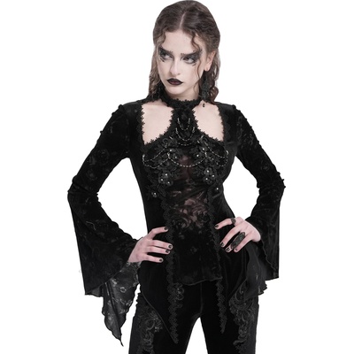 Devil fashion Дамска тениска с дълъг ръкав (блуза) DEVIL FASHION - EVA LADY - Black - ETT04101