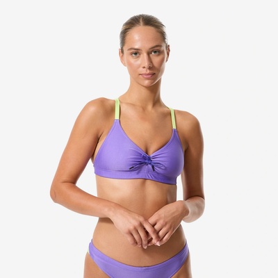 Decathlon Vrchný diel dámskych plaviek Jana fialový