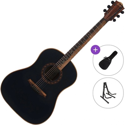 BromoGuitars BAT9MEBK Standard SET Black Електро-акустична китара Дреднаут