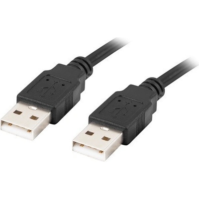 Lanberg Кабел Lanberg USB-A M/M 2.0, 1.8m, черен - CA-USBA-20CU-0018-BK (CA-USBA-20CU-0018-BK)