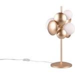Trio Select Настолна лампа със стъклен абажур в златисто и бяло (височина 50 cm) Bubble - Trio Select (517400379)