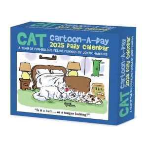Willow Creek Press Calendars Cat Cartoon-A-Day by Jonny Hawkins 2026 5.4 X 6.2 Box Calendar
