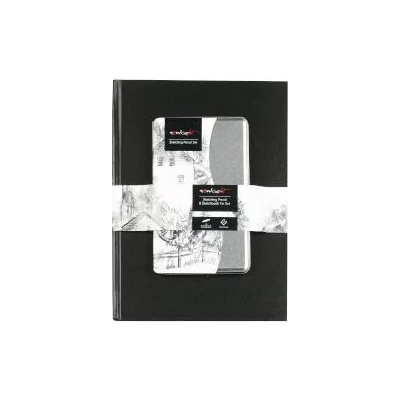 SentioArt Комплект sketchbook и моливи 12 твърдости в мет. кутия