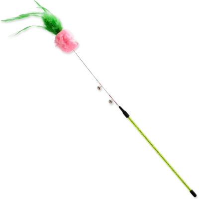 Magic Cat šidítko míček plyšový s pírky 16 cm + 42 cm