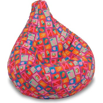 Pufrelax Пуф круша за деца Nirvana Light, Водоустойчив, Плодове, Многоцветен