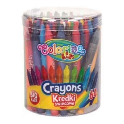 Colorino Kids farebné voskovky 64 ks vo valci