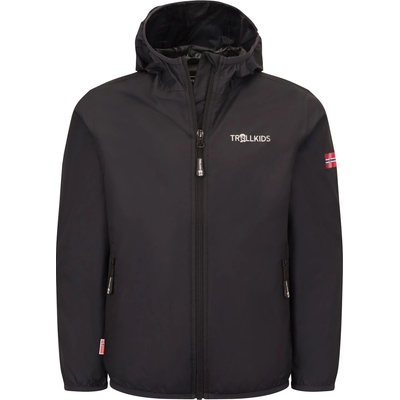 TROLLKIDS Детско водоустойчиво яке Trollkids Kid's Trolltunga Jacket Waterproof jacket - Black - размер 152 (EU) (703-4383-1019)