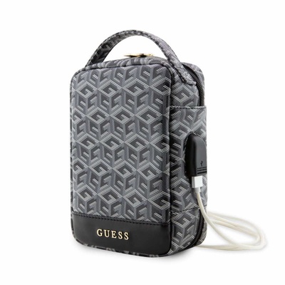 GUESS PU G Cube Travel Universal Bag - дизайнерска чанта (органайзер) за мобилни устройства и аксесоари (черен)