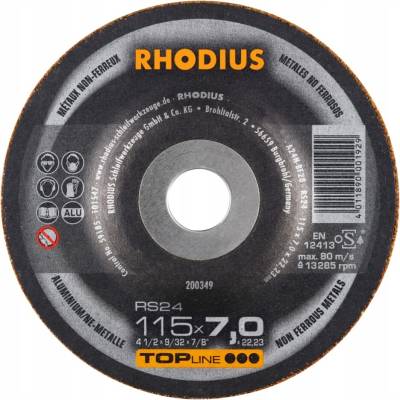 Rhodius Brúsny kotúč 115 x 7,0 x 22,23 mm 200349