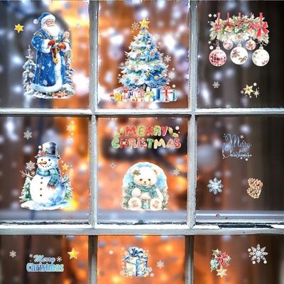IZMAEL Samolepka na stenu/Tapeta Merry Christmas/Typ3 60 x 90 cm