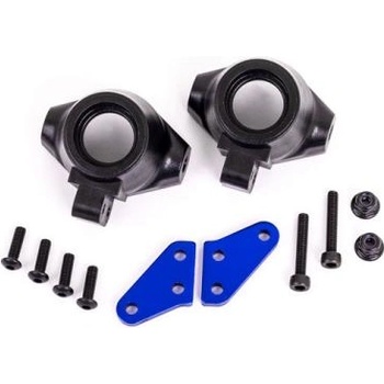 Traxxas Предна алуминиева главина Traxxas синьо анодизирана (лява и дясна)