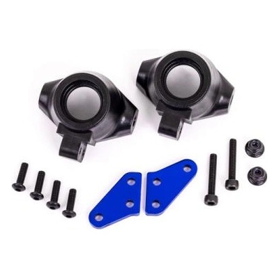 Traxxas Предна алуминиева главина Traxxas синьо анодизирана (лява и дясна)