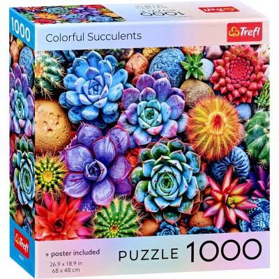 Trefl Пъзел Trefl от 1000 части - Цветни сукуленти (99307)