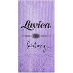 Luxica® Fantasy - лилави салфетки с дискретен релеф и фин бордюр 2 слоя | 40 броя Сгъвка 1/8 (0220920)