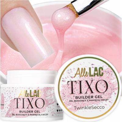 AlleLac stavební gel na prodlužování nehtů Tixo Twinkle Secco 45 g
