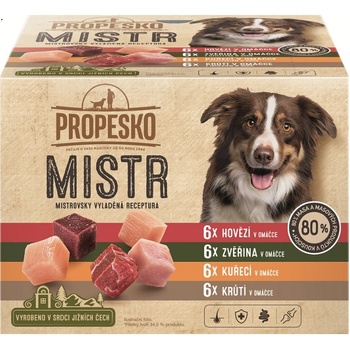 Propesko Mistr s hovädzím a zverinou v omáčke 12 x 85 g