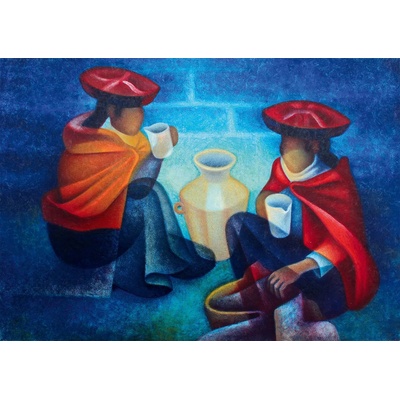 Bluebird Puzzle - Puzzle Louis Toffoli - Les Marchandes (Pérou), 1975 - 1 000 piese