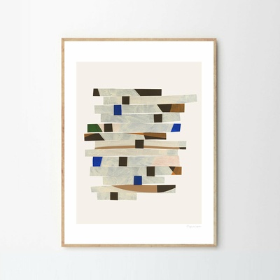 Moikka Plagát Cut up Stripes by Berit Mogensen Lopez 100x140 cm