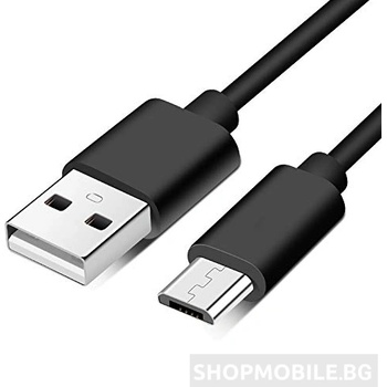 Planet Tech Кабел USB-A/M към Micro USB/M, 30 см, Черен (USB2)