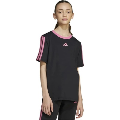 Тениска Adidas Essentials short sleeve T-shirt - Black (Black / Pink Fusion)