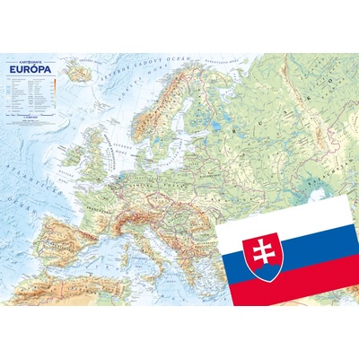 Kartografie PRAHA, a. s. Európa – štáty a reliéf – nástenná mapa